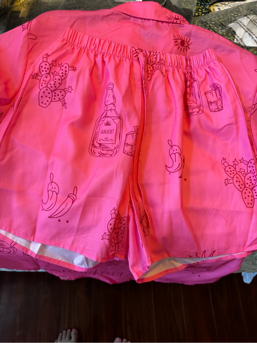 Women’s Pink Printed Set